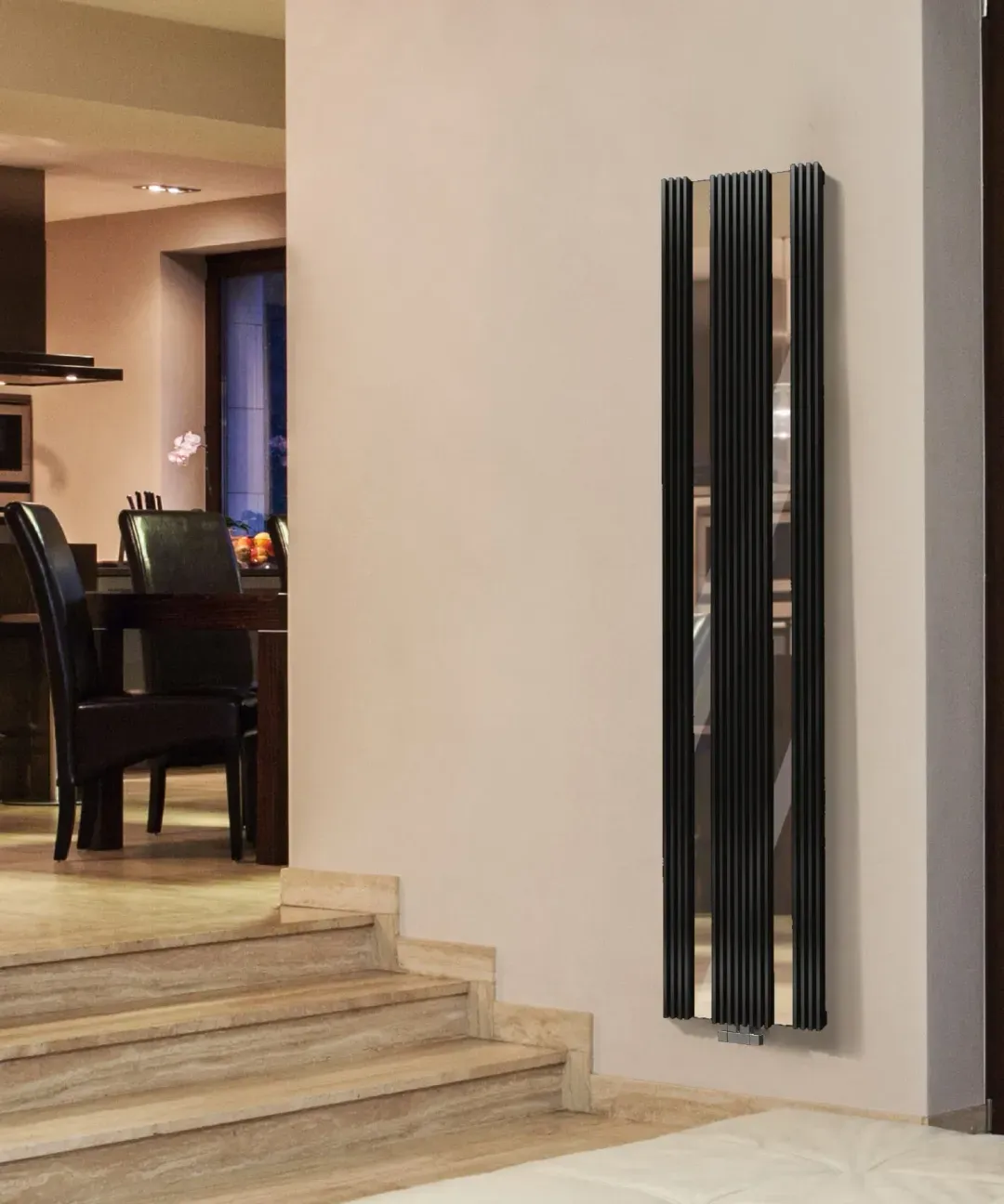 Invisible 40 dizajnerski radijator u prostoru pogled 2