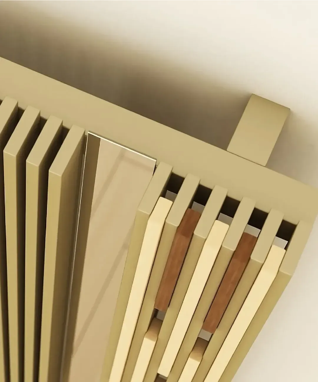 Invisible 40 Wood dizajnerski radijator detalj 1