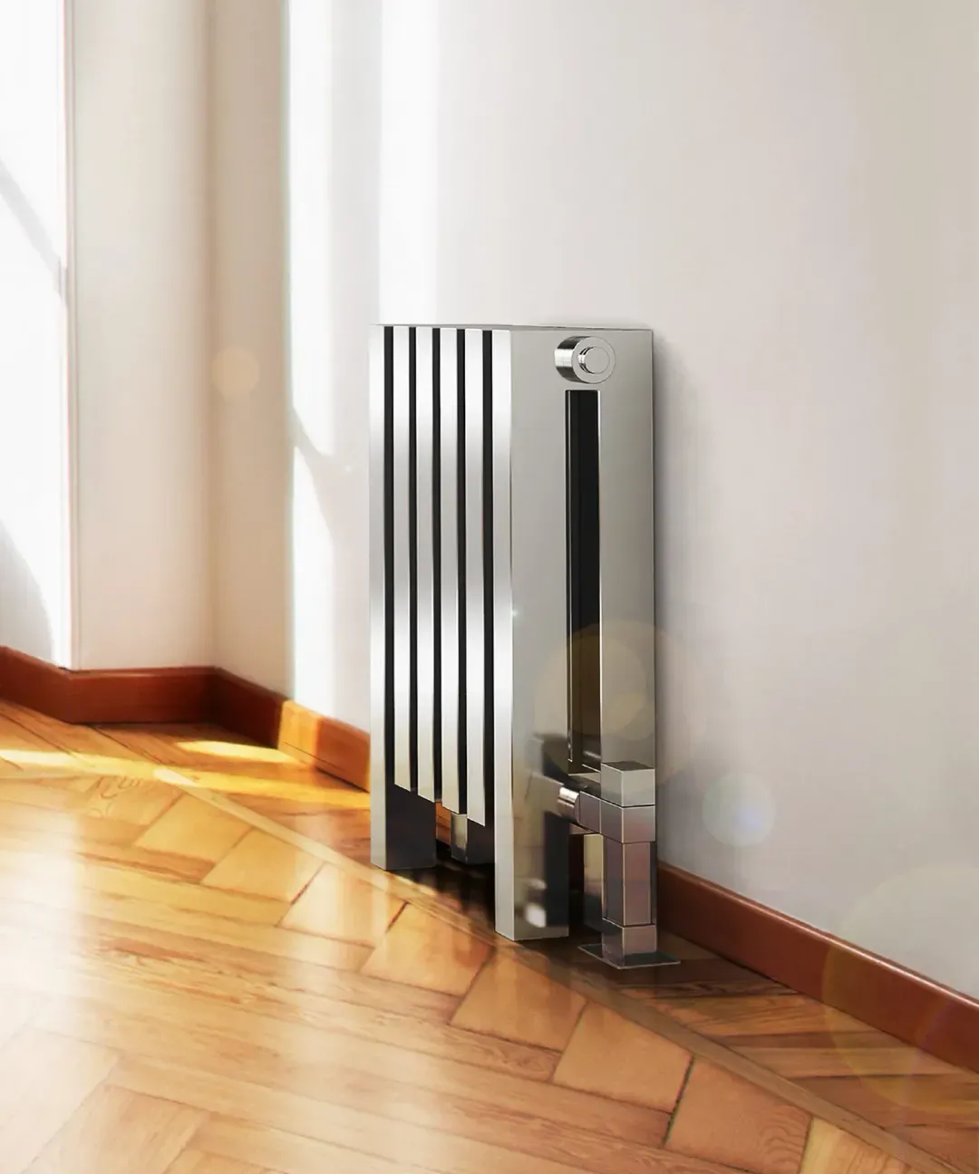 Vesta dizajnerski radijator u prostoru pogled 2