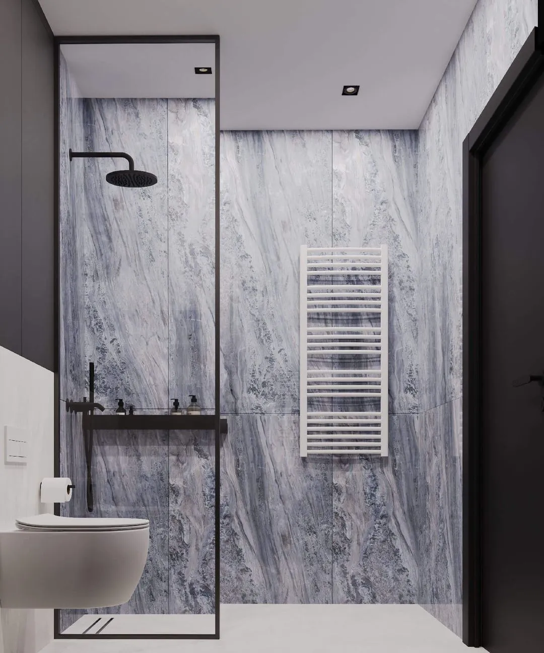 Lava Elegant radijator sušač na zidu u kupatilu pogled 1