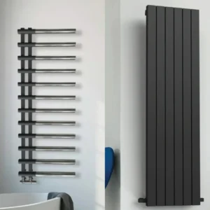 Dizajnerski sušar za kupatilo i moderni minimalistički radijator.