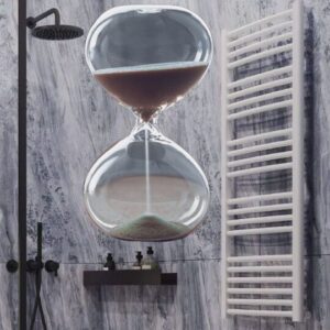 električni sušač za kupatilo i pescani sat