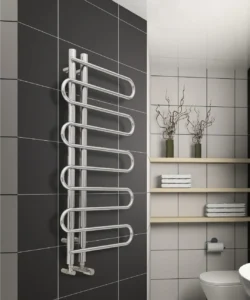 Moderan dizajnerski radijator sušač za kupatilo sa elegantnim zakrivljenim linijama